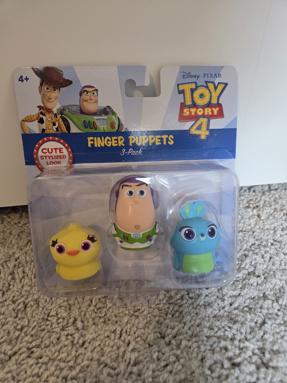 Disney Toy Story 4 Finger Puppet 3-Pack - Yellow, Cream, Blue-Green